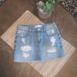 Garage Womens 0 mini Jean cutoff distresse…